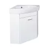 VivaStyle ARDA fali sarokszekrény CeraStyle ARDA porcelán sarokmosdóval 46 x 46 cm - BALOS
