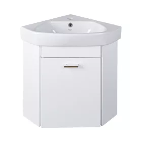   VivaStyle ARDA fali sarokszekrény CeraStyle ARDA porcelán sarokmosdóval 46 x 46 cm - JOBBOS