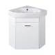 VivaStyle ARDA fali sarokszekrény CeraStyle ARDA porcelán sarokmosdóval 46 x 46 cm - JOBBOS