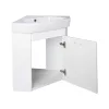 VivaStyle ARDA fali sarokszekrény CeraStyle ARDA porcelán sarokmosdóval 46 x 46 cm - JOBBOS