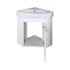 VivaStyle ARDA fali sarokszekrény CeraStyle ARDA porcelán sarokmosdóval 46 x 46 cm - JOBBOS