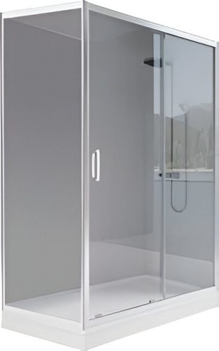 Viva AQUA TISA - ASZIMMETRIKUS zuhanykabin - 6 mm víztiszta vízlepergető üveg - 80 x 100 x 200 cm