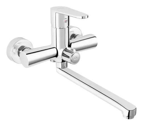 Ferro ALGEO Fali kád-mosdó töltő csaptelep 220mm kifolyóval