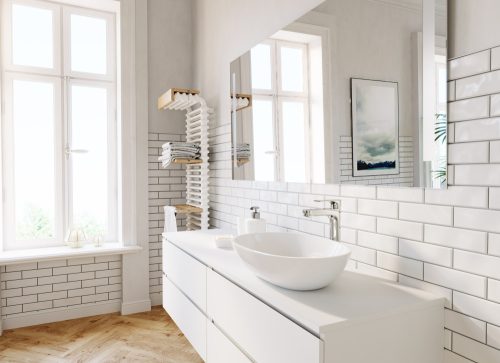 Ferro ALGEO SQUARE Magasított mosdó csaptelep