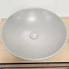Klikk - klakk leeresztő - MATT SZÜRKE - porcelán - túlfolyó NÉLKÜLI mosdókagylóhoz - 5/4" - Ø 73 mm