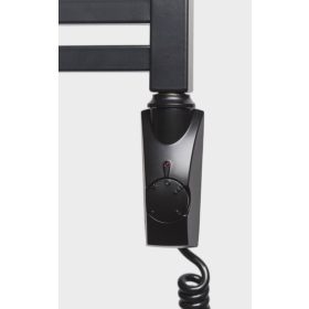   Birossi fűtőbetét törölközőszárító radiátorhoz - termosztátos - fekete - 300 Watt