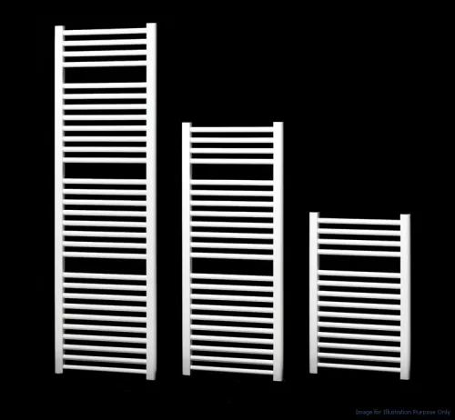 Birossi törölközőszárító radiátor - egyenes - fehér - 450 x 1320 mm