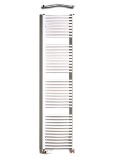 Birossi törölközőszárító radiátor - egyenes - fehér - 450x1850 mm