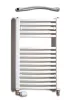 Birossi törölközőszárító radiátor - íves - fehér - 450 x 730 mm