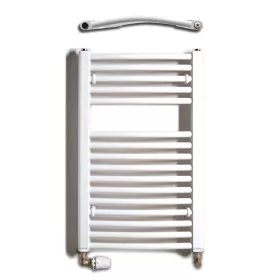   Birossi törölközőszárító radiátor - íves - fehér - 450 x 730 mm