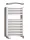 Birossi törölközőszárító radiátor - íves - fehér - 450 x 730 mm