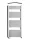 Birossi törölközőszárító radiátor - íves - fehér - 600 x 1320 mm