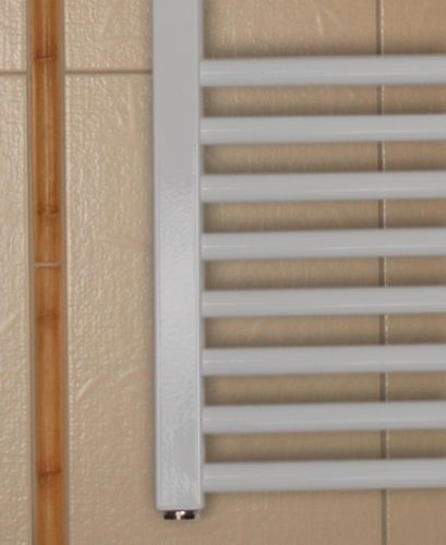 Birossi törölközőszárító radiátor - íves - fehér - 600 x 1320 mm