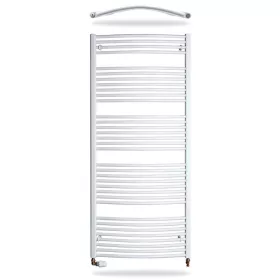   Birossi törölközőszárító radiátor - íves - fehér - 750 x 1680 mm