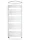 Birossi törölközőszárító radiátor - íves - fehér - 750 x 1680 mm