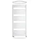 Birossi törölközőszárító radiátor - íves - fehér - 750 x 1680 mm