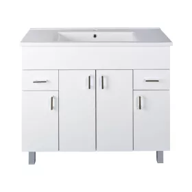   VivaStyle EKONOMIK PLUS 100 lábon álló fürdőszobabútor Sanovit ATRIA 9100 mosdóval - 101 x 45,5 cm