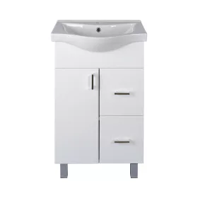   VivaStyle BIANKA 55 lábon álló fürdőszobabútor 2 fiókos Sanovit ALBATROS 10055 mosdókagyló 55x45 cm