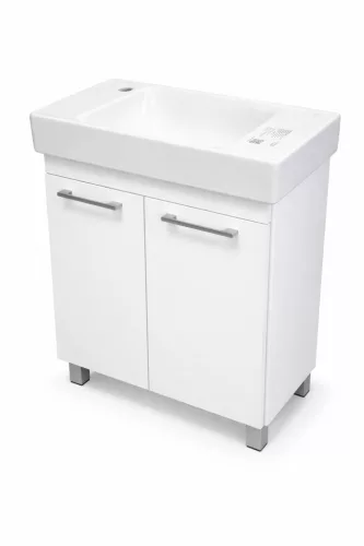 VivaStyle PANEL- KMT 60 lábon álló fürdőszobabútor CeraStyle SHARP - BAL CSAPLYUKAS mosdóval 60x30cm