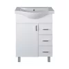 VivaStyle BIANKA 65 lábon álló fürdőszobabútor 3 fiókos Sanovit ALBATROS10065 mosdóval 64,5 x 46,5cm