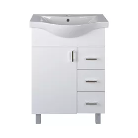  VivaStyle BIANKA 65 lábon álló fürdőszobabútor 3 fiókos Sanovit ALBATROS10065 mosdóval 64,5x46,5cm