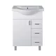 VivaStyle BIANKA 65 lábon álló fürdőszobabútor 3 fiókos Sanovit ALBATROS10065 mosdóval 64,5 x 46,5cm