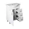 VivaStyle BIANKA 65 lábon álló fürdőszobabútor 3 fiókos Sanovit ALBATROS10065 mosdóval 64,5 x 46,5cm