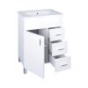 Viva STYLE Karina 75 lábon álló fürdőszobabútor 3 fiókos Sanovit ATRIA 9075 mosdóval 75 x 45,5 cm