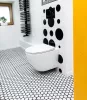 Eros ES BELLA SLIM fali WC - perem nélküli - WC ülőkével - VORTEX örvényöblítéssel - 49 cm