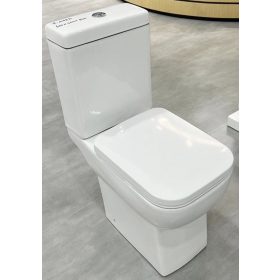   Eros ES CLASSIC monoblokk WC - perem nélküli - WC ülőkével komplett - mély öblítésű