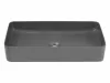 Eros SLIM 2 - PULTRA ültethető - Top Counter - porcelán mosdó - MATT SZÜRKE - 61 x 35 x 11 cm