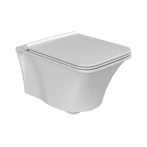 CeraStyle IBIZA fali WC - MATT FEHÉR - rimless - perem nélküli