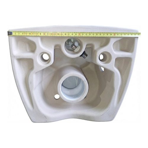 CeraStyle CITY fali WC - MATT FEHÉR- BEÉPÍTETT bidé funkcióval -rimless -perem nélküli