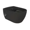 CeraStyle CITY fali WC - MATT FEKETE - BEÉPÍTETT bidé funkcióval - perem nélküli - 53 cm
