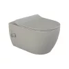 CeraStyle CITY fali WC - MATT SZÜRKE - BEÉPÍTETT bidé funkcióval - perem nélküli - 53 cm