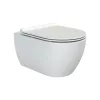 CeraStyle CITY fali WC - MATT FEHÉR - rimless - perem nélküli - rejtett rögzítésű - 53 cm
