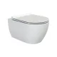 CeraStyle CITY fali WC - MATT FEHÉR - rimless - perem nélküli - rejtett rögzítésű - 53 cm