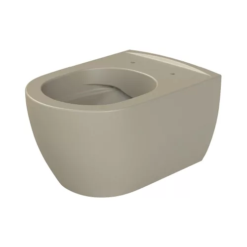 CeraStyle CITY fali WC - MATT BÉZS - rimless - perem nélküli - rejtett rögzítésű - 53 cm