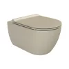 CeraStyle CITY fali WC - MATT BÉZS - rimless - perem nélküli - rejtett rögzítésű - 53 cm