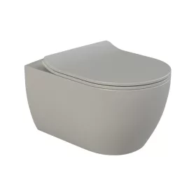   CeraStyle CITY fali WC - MATT SZÜRKE - rimless - perem nélküli - rejtett rögzítésű - 53 cm
