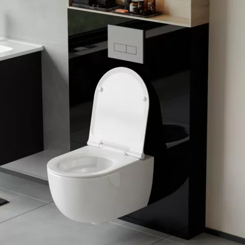 CeraStyle BELLA fali WC - BEÉPÍTETT bidé funkcióval - perem nélküli - VORTEX örvényöblítéssel -53 cm