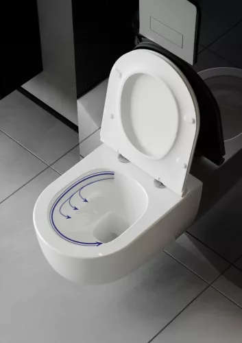 CeraStyle BELLA fali WC - perem nélküli - rimless - VORTEX örvényöblítéssel - 53 cm