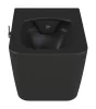 CeraStyle HERA fali WC - MATT FEKETE - BEÉPÍTETT bidé funkcióval - perem nélküli - 52 cm