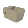 CeraStyle HERA fali WC - MATT BÉZS - BEÉPÍTETT bidé funkcióval - perem nélküli - 52 cm