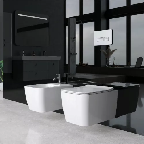 CeraStyle HERA fali WC - MATT FEHÉR - rimless - perem nélküli - rejtett szerelésű