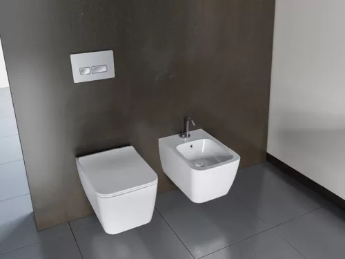 CeraStyle HERA fali WC - MATT FEHÉR - rimless - perem nélküli - rejtett rögzítésű - 52 cm