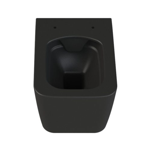 CeraStyle HERA fali WC - MATT FEKETE - rimless - perem nélküli - rejtett szerelésű