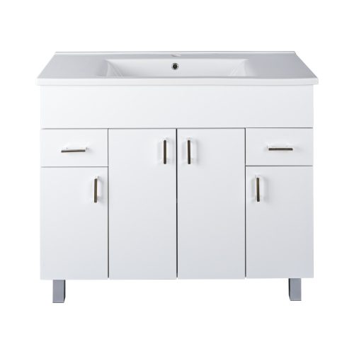 Ekonomik PLUS 100 fürdőszobabútor + Tükrös szekrény 100 + mosdó