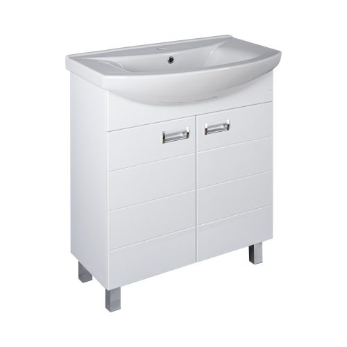 Viva Szquare 55 fürdőszobabútor + Szquare 55 tükrös szekrény + mosdó