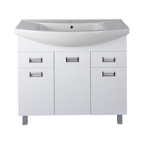 Viva Szquare 85 fürdőszobabútor + Szquare 85 tükrös szekrény + mosdó